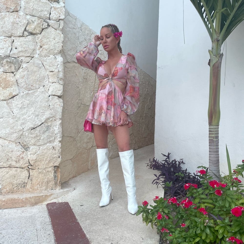 Floral romper dress